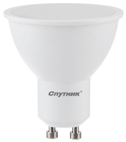 Cветодиодная лампа LED GU10 10W/4000K, Спутник 